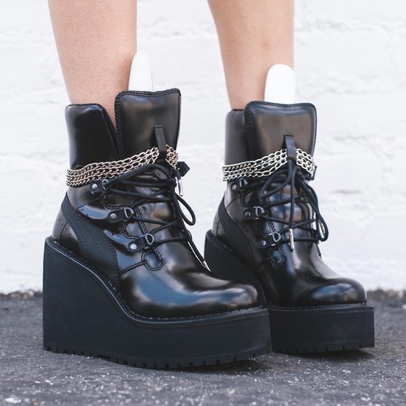 puma fenty sneaker boot wedge